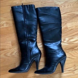 Black High Heeled Boots